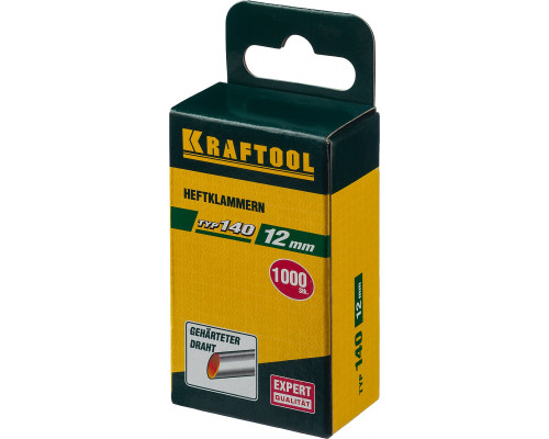 KRAFTOOL 12 мм скобы для степлера широкие тип 140, 1000 шт