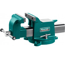 Стальные слесарные тиски KRAFTOOL STEEL, 125 мм