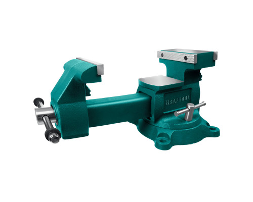 KRAFTOOL Reversible 140 мм, расход 273 мм, Слесарные тиски (32705-140)