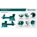 KRAFTOOL Reversible 140 мм, расход 273 мм, Слесарные тиски (32705-140)
