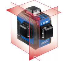 ЗУБР КРЕСТ 3D нивелир лазерный 3х360°, 20м/70м, точн. +/-0,3 мм/м
