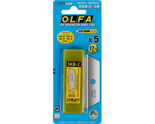 Лезвие OLFA трапециевидное для SK-4, 17,5х72х0,6мм, 5шт