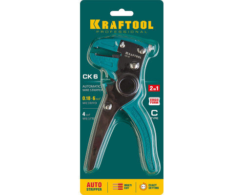 CK-6 стриппер автоматический, 0.2 - 6 мм2, KRAFTOOL