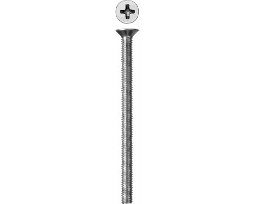 Винт DIN 965, M4 x 55 мм, 5 кг, кл. пр. 4.8, оцинкованный, ЗУБР