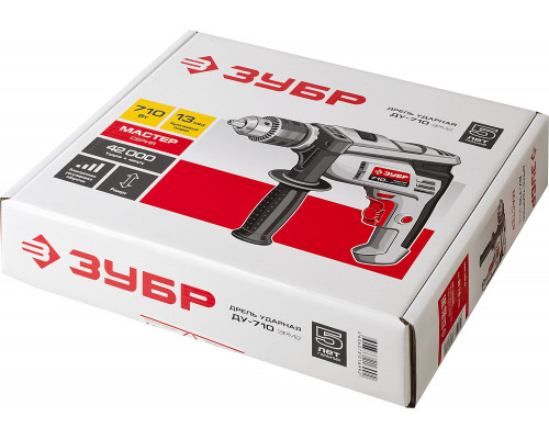 ЗУБР 710 Вт ударная дрель