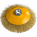 STAYER ″PROFESSIONAL″. Щетка коническая для УШМ, витая стальная латунированная проволока 0,3мм, 125ммхМ14