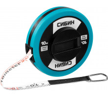 СИБИН 10 м мерная лента с фиберглассовым полотном