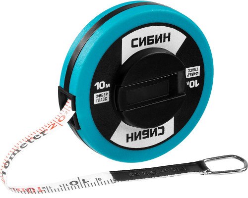 СИБИН 10 м мерная лента с фиберглассовым полотном