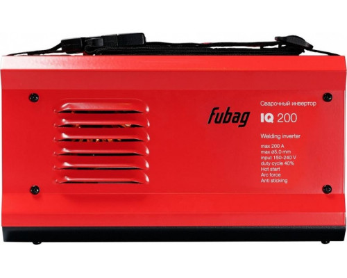 FUBAG Инвертор сварочный IQ 200 (макс.ток 200А_ПВ 40%_раб.напряжение 150-240В) FUBAG
