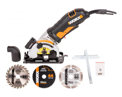 Дисковая пила WORX WX426, 400 Вт, 85 мм, кейс